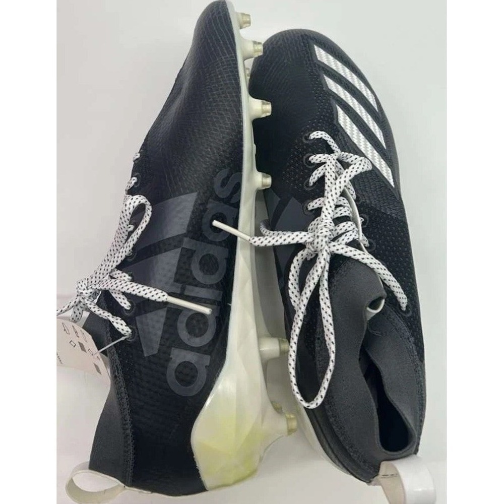 NEW Adidas Adizero 8.0 Football‎ Cleats Black Grey White F36586 Men Size 10.5